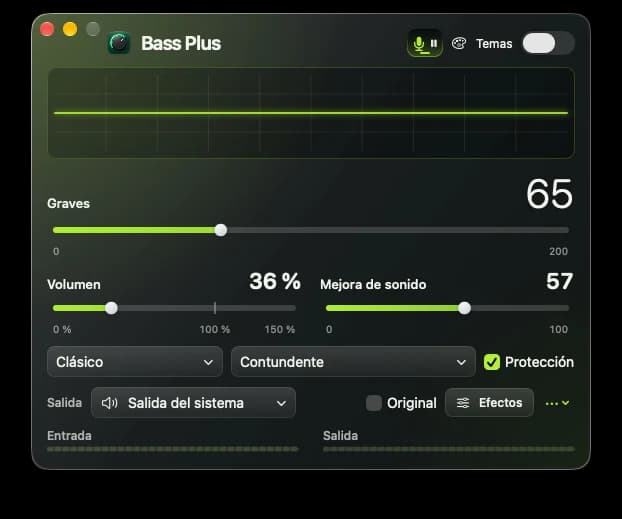 Bass Plus — Osciloscopio